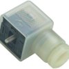 Valve connector, DIN shape A, 2 pole + PE, 110 V, 0.34-1.5 mm², 43 1714 134 03