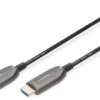 Connection cable, 30 m, black, HDMI plug type A, straight to HDMI plug type A, straight, AK-330126-300-S