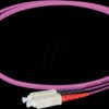 O0323FT.30 Duplex jumper LC-SC 50/125µ, OM4, erika violet, 30m