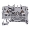 2002-1201 WAGO Grey 2-Way DIN Rail Mount Terminal Block 4mm² 24A