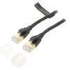 Ikibh Patch Cord S/Ftp Cat 8 Cu Pvc Czarny 2M 30Awg Żyły: 8