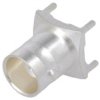 Złącze Bnc Żeńskie Proste 50 Ohm Tht Na Pcb Teflon Srebrzony 1-1337445-0