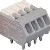 PCB terminal, 5 pole, pitch 2.54 mm, AWG 28-20, 6 A, cage clamp, gray, 218-505