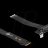 64135 Converter M.2 key M > U.2 SFF-8639, angled, 20 cm