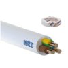 Przewód YDY 3x6 mm2 (450/750V) instalacyjny okrągły biały NYM-O (krążki 100m) 172171013C0100 NKT