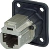 Modular adapter, RJ45 socket to RJ45 socket, straight, Cat 6A, NE8FDX-P6-W