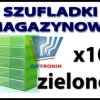 ZIELONE szufladki warsztatowe magazynowe 10 sztuk