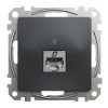 SEDNA DESIGN & ELEMENTS Gniazdo komputerowe RJ45 kat.5e STP czarny antracyt SDD114451S SCHNEIDER ELECTRIC