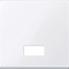 432825 System M, rocker for switch, symbol window, active white glossy