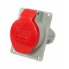 Gniazdo tablicowe tablicowe skośne 5P 16A 250/400V czerwone IP44 2622 - 620