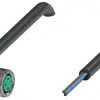 Sensor actuator cable, M8 cable socket, angled, A to open end, 3 pole, 2 m, PUR, black, 3 A, 217492
