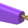 Adapter z wtykiem bananowym Wtyk Śruba Fioletowy 32A Staubli rozmiar 4 mm
