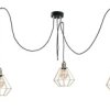 Lampa Wisząca Loftowa 3 Xe27 Como Gold