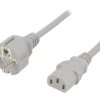 SN310-3/10/3GY Kabel: 3x1mm2, CEE 7/7 (E/F) wtyk,IEC C13 żeński, 3m