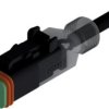 Connection cable, socket, 2 pole, straight to openend, 2m