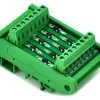 ELECTRONICS-SALON DIN Rail Mount 8 Individual Diode Module, 1N4007 1A 1000V.