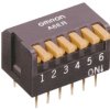 Przełącznik DIP 10-pozycyjny 10P THT 25 mA przy 24 V DC -20 → +70°C