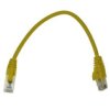Kabel Patchcord Utp5 0,25M Żółty