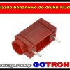 Gniazdo bananowe do druku AL2424 czerwone