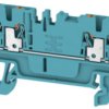 Through terminal block, push-in connection, 0.5-1.5 mm², 4 pole, 17.5 A, 6 kV, blue, 1552700000