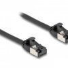 kabel LAN Delock 80184, 1 szt., RJ45, CAT 8.1, U/FTP, 2.00 m, czarny