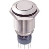 Zip Switch LAS2GQF-22/N/P 16mm IP67 Vandal DPDT Not Illuminated Flush Brass