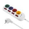 Listwa Zasilająca Maclean, Przedłużacz 4 Gniazda + Usb A / C, Z Włącznikami,...