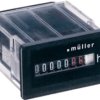 Panel-mount-hour hours meter, BW 30.18 230 V