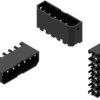 Pin header, 3 pole, pitch 2.5 mm, straight, black, 691347000003B