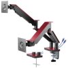 My Wall HL 25-2 L Monitor Desk Mount for 2 Displays 17-35 inch Black Rotatable