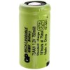 GP GPIND75AAHB Battery 2/3 AA NiMH 1.2V 750mAh Flat Top Rechargeable