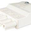 Socket, 5 pole, cable assembly, screw connection, 0.5-4.0 mm², white, AC 166 GBUF/525 WS EV