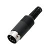 Wtyk DIN 5p 180st. męski na kabel / 1040
