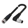 BALLUFF Kabel siłownika czujnika Złącze A Prosty 4 długość 1 m Rodzaj A Żeńskie Męski Złącze B M8 4