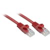 LINDY 48180 RJ45 Patch Cable Cat 6 U/UTP 0.3m Red Snagless 1 pc(s)