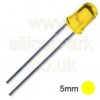 LED - 5MM YELLOW - transparent round