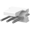 Pin header, 3 pole, pitch 3.96 mm, straight, natural, 640388-3