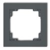 Deco Ramka Uniwersalna Pojedyncza Z Tworzywa Grafitowy Mat 28Dr-1