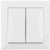 Opal Łącznik Podwójny Z Podświetleniem Biały Wp-3 Op/S