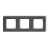 Mini Ramka Potrójna Grafitowa 11Mr-3