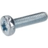 R-TECH 337044 Pozi Pan Head Machine Screws BZP M4 16mm - Pack Of 100