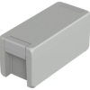 Aluminum enclosure, (L x W x H) 199 x 86 x 90 mm, light gray (RAL 7035), IP69K, 00114135