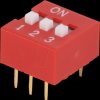 Dip switch, vertical, 3-pin