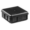 Puszka Naścienna 90X37x90mm Ip55 Z Dławnicami Z Wkrętem Czarna Nsw90x90 35418707