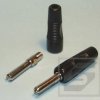 Wtyczka bananowa BS425 TB-czarna 4mm RoHS