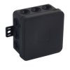 Puszka natynkowa elastyczna V5 85x85x41mm IP54 12-wlotowa klik czarna 035-05 VIPLAST