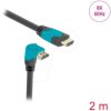 86992 HDMI cable male straight to male 90° bottom angled 48 GBit/s, 2