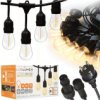 Girlanda Ogrodowa 20M Ip65 20Xe27 Led 1W Biała Ciepła Łańcuch Świetlny