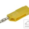 Wtyk bananowy 4mm 25.403.3;32A;60V; żółty;wtykany;(gniazdo ban.4mm)