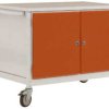 Manuflex TP1034.2001 Wózek warsztatowy Kolor producenta: czerwonopomarańczowy (ral 2001)